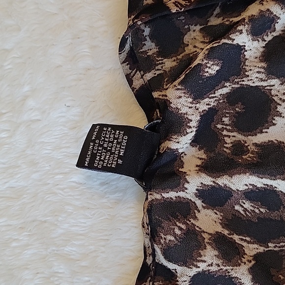 Rue21 size S Neon Orange and Cheetah Tank Top - Picture 3 of 4